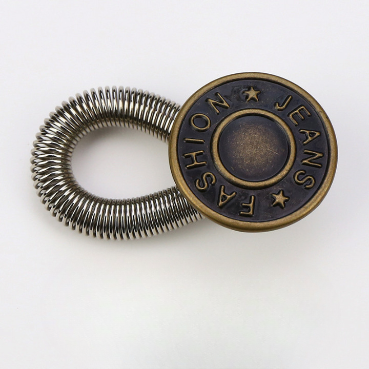 Antique Brass Waist Expander Buttons (Various Styles)