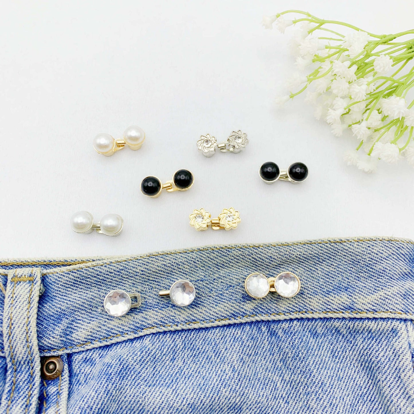 Small Round Waist Buttons (Various Styles Available)