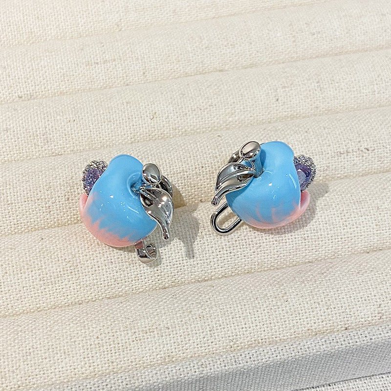 Blue & Pink Apple Waist Buttons