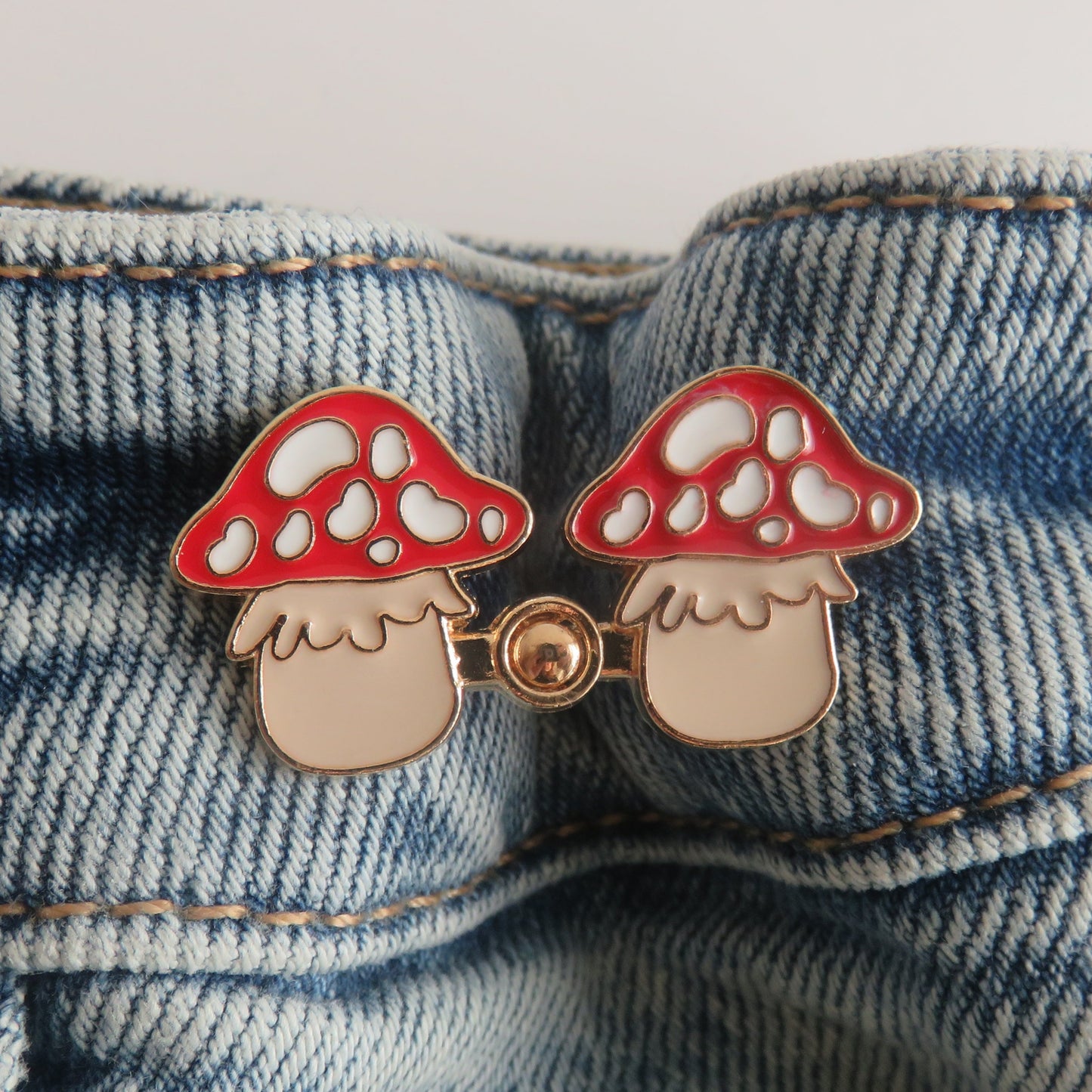Red Mushroom Waist Buttons