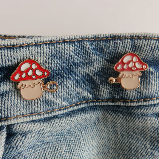Red Mushroom Waist Buttons