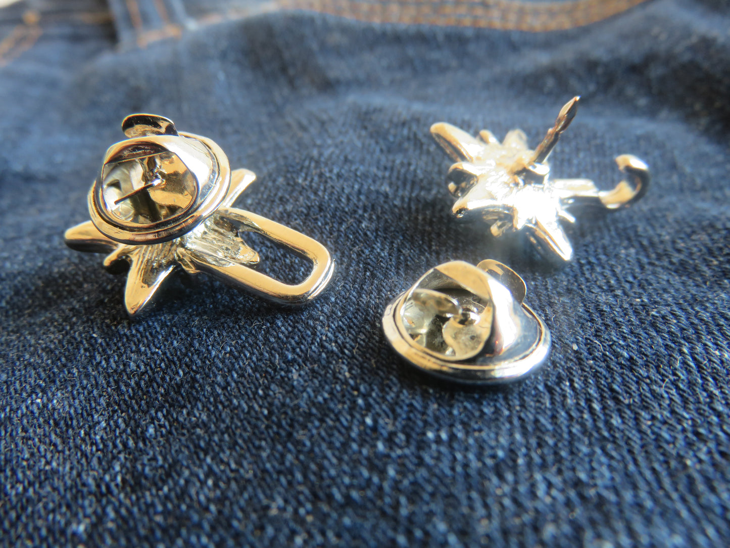 Five-Pointed Zircon Star Waist Buttons