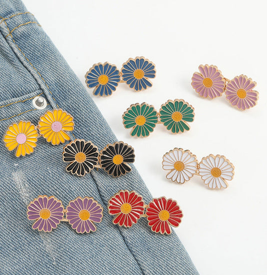 Flower Waist Buttons (Various Colors Available)