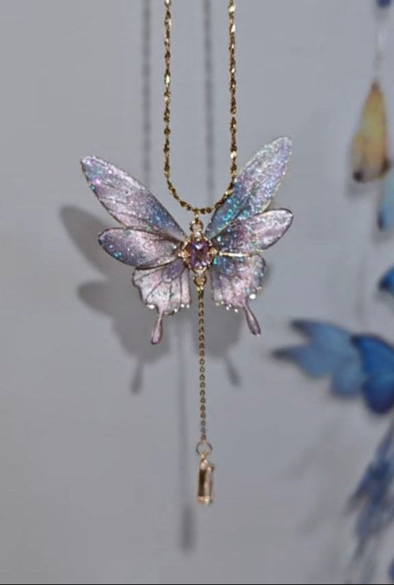 (Made to Order) Six-Winged Butterfly Necklace