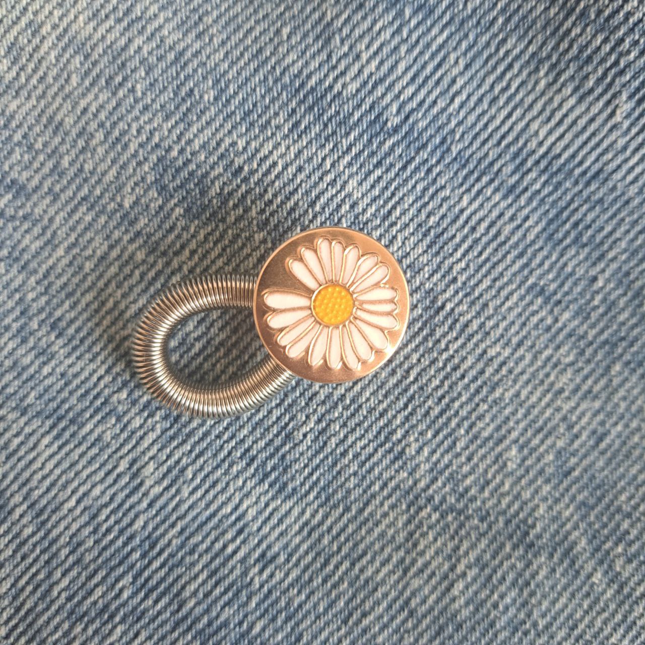 Gold Daisy Waist Expander Button