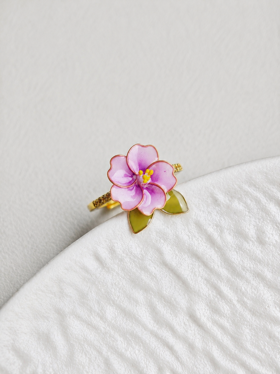 Hibiscus Flower Rings Adjustable