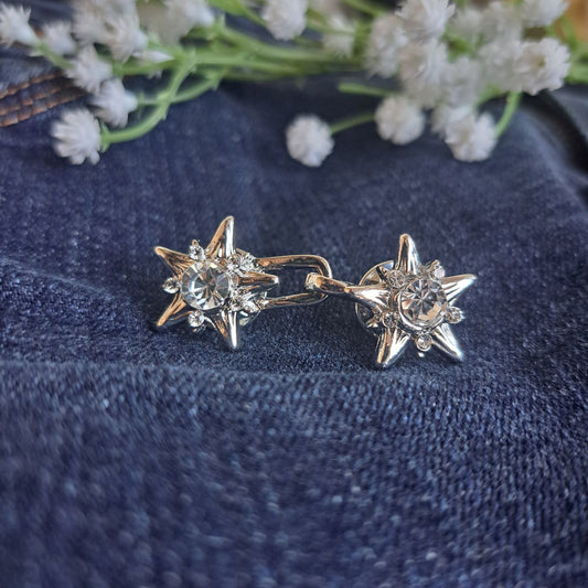 Five-Pointed Zircon Star Waist Buttons
