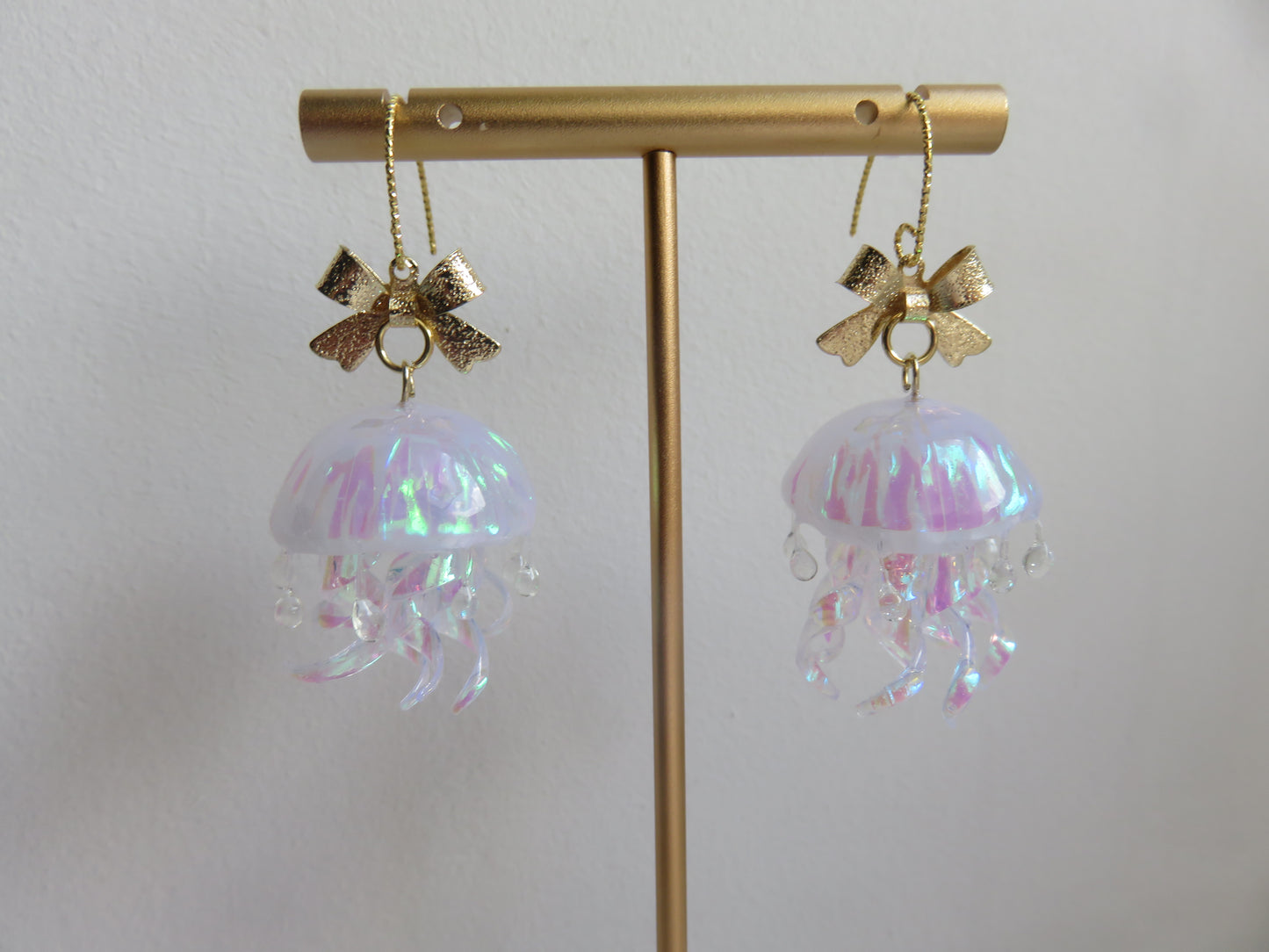 Aurora Jellyfish Bow Earrings