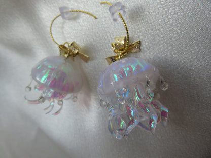 Aurora Jellyfish Bow Earrings