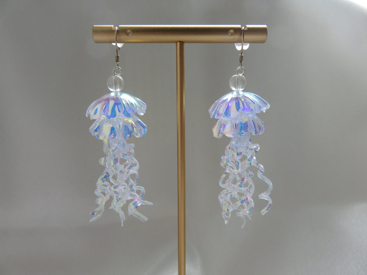 Holographic Jellyfish Earrings — view 4