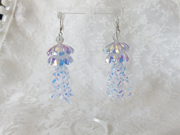 Holographic Jellyfish Earrings