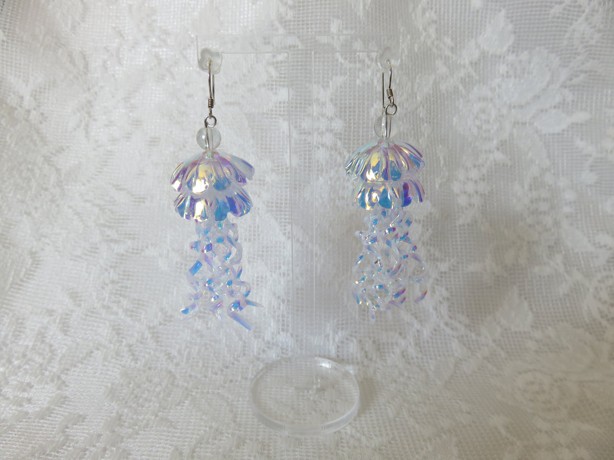 Holographic Jellyfish Earrings — view 3