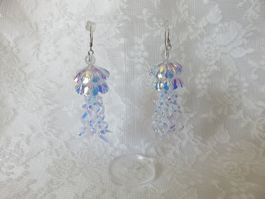 Holographic Jellyfish Earrings