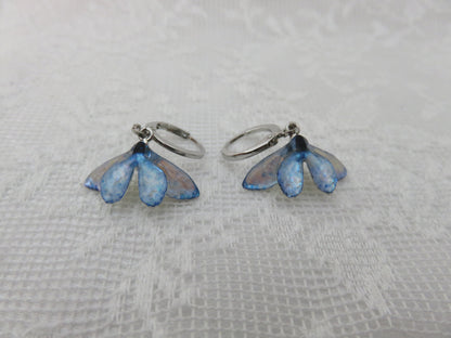 Iridescent Moonstone Butterfly Earrings