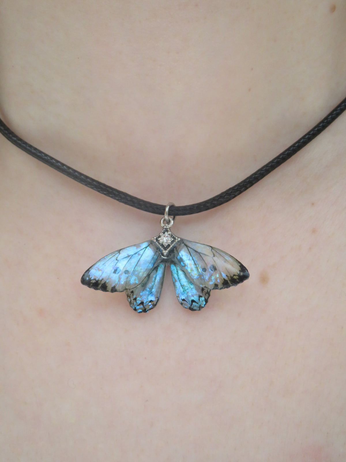 Moonstone Butterfly Fairy Necklace — view 4