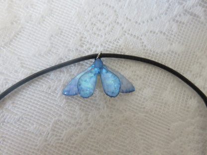 Blue Moonstone Butterfly Necklace