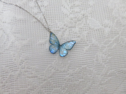 Light Blue Butterfly Necklace