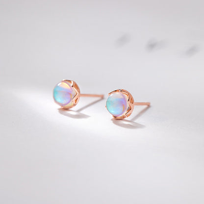 Moonstone Stud Earrings