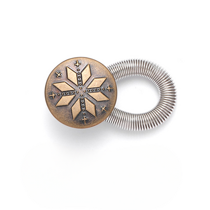 Antique Brass Waist Expander Buttons (Various Styles)