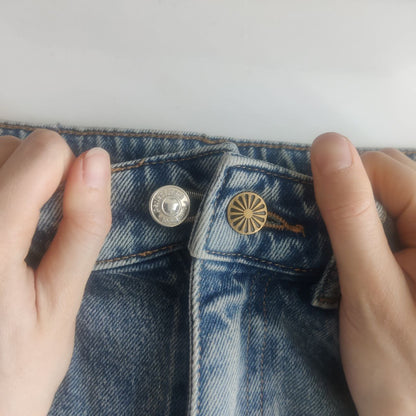 Antique Brass Waist Expander Buttons (Various Styles)