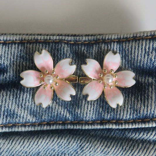 Cherry Blossom Sakura Waist Buttons