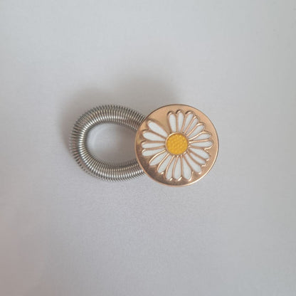 Gold Daisy Waist Expander Button