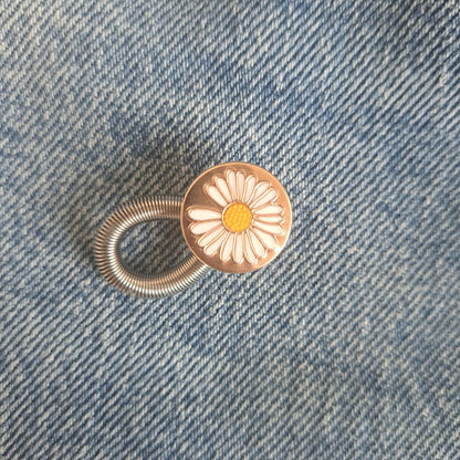 Gold Daisy Waist Expander Button