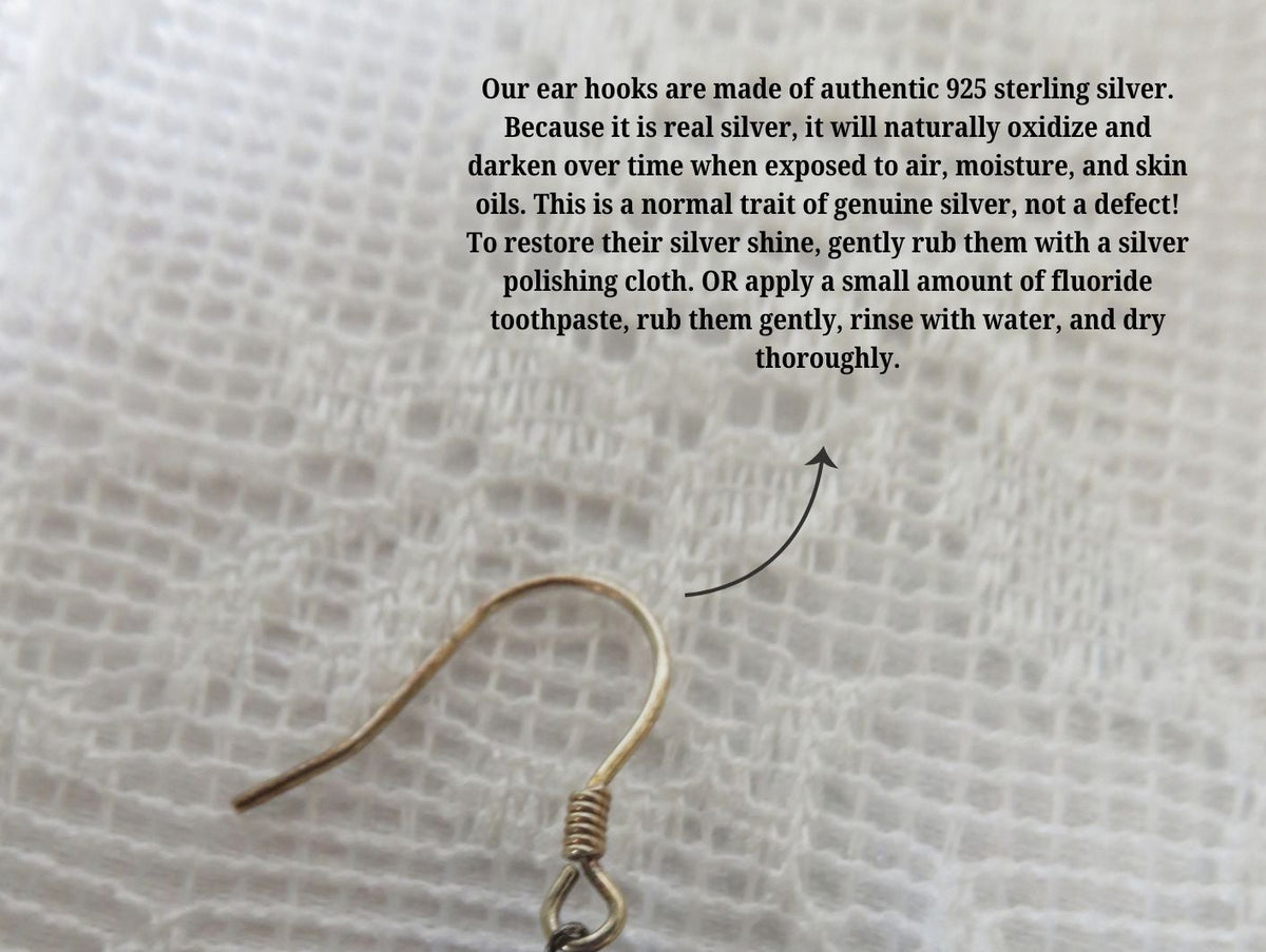 Light Blue Butterfly Dangle Earrings — view 6