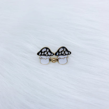 Black Mushroom Waist Buttons