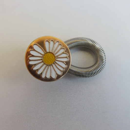 Gold Daisy Waist Expander Button